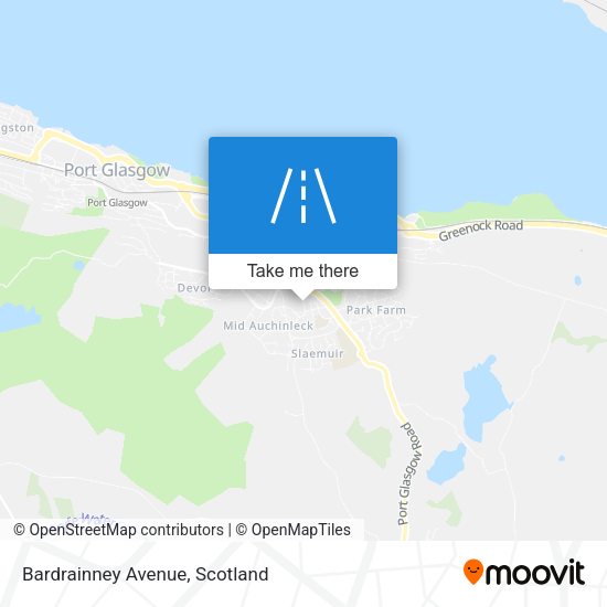 Bardrainney Avenue map