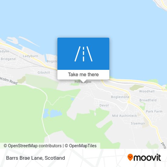 Barrs Brae Lane map