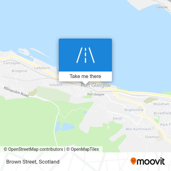 Brown Street map