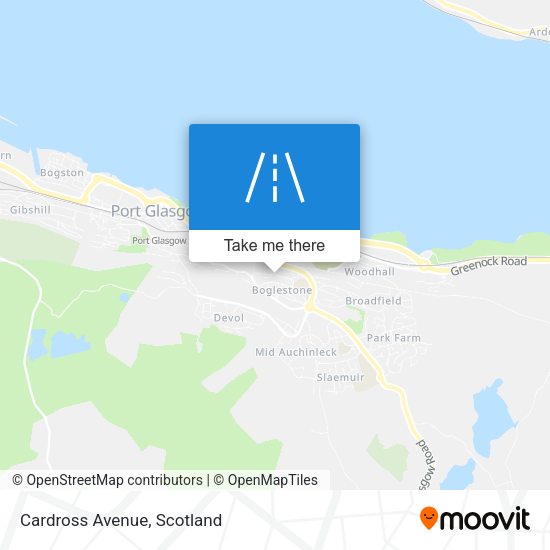 Cardross Avenue map