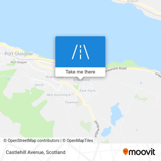 Castlehill Avenue map