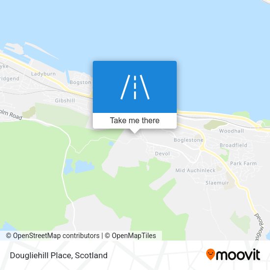Dougliehill Place map