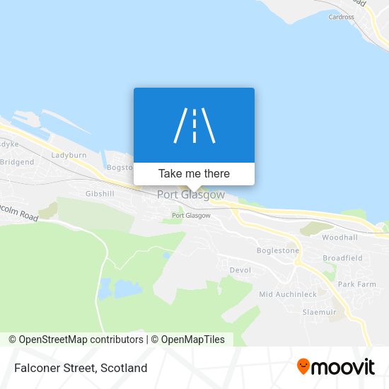 Falconer Street map