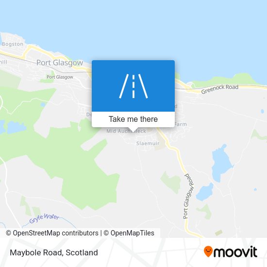 Maybole Road map