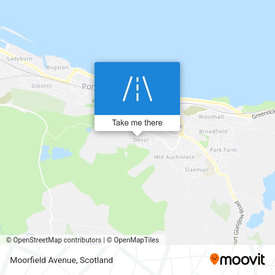 Moorfield Avenue map