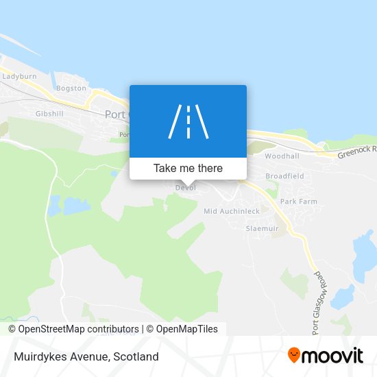 Muirdykes Avenue map