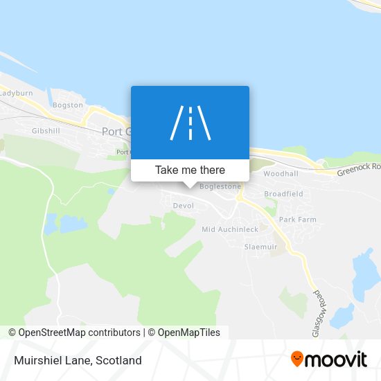 Muirshiel Lane map