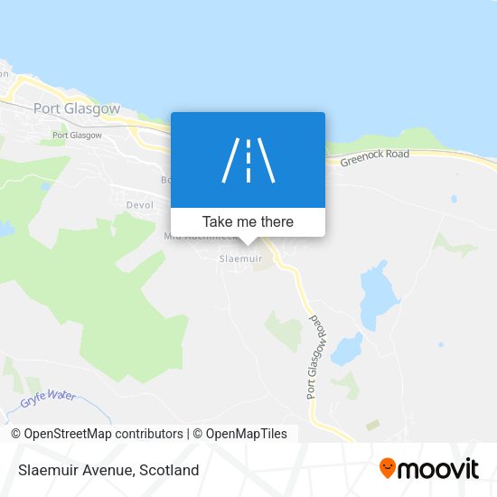 Slaemuir Avenue map