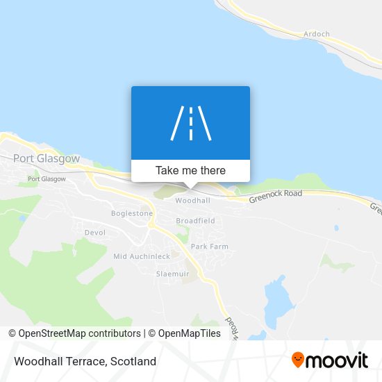 Woodhall Terrace map