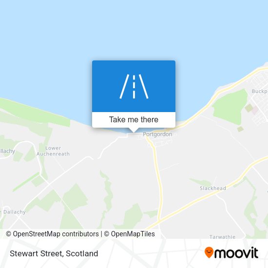 Stewart Street map