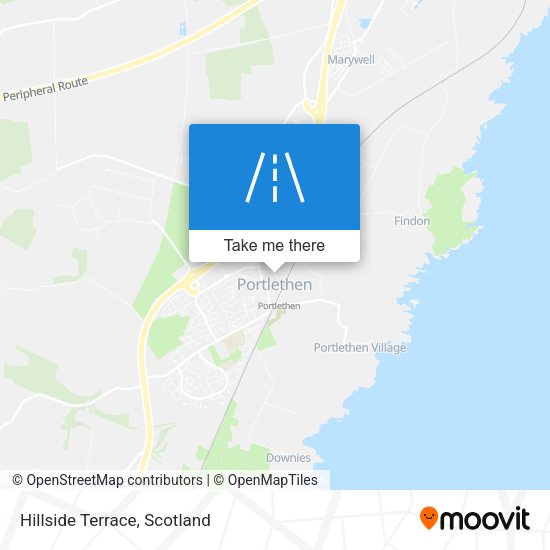 Hillside Terrace map