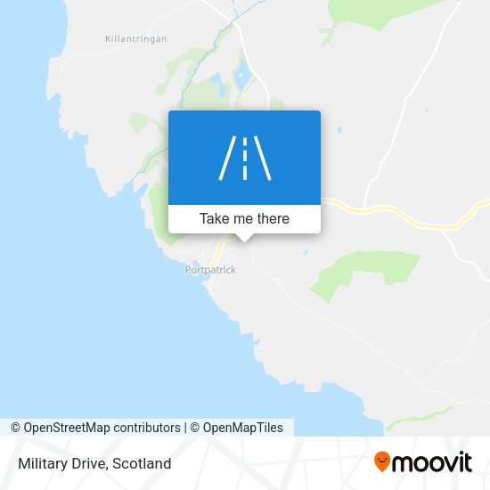 Military Drive map