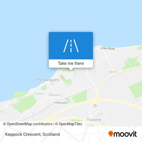 Keppock Crescent map