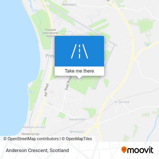 Anderson Crescent map