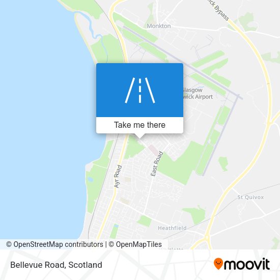 Bellevue Road map