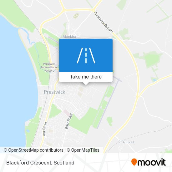 Blackford Crescent map