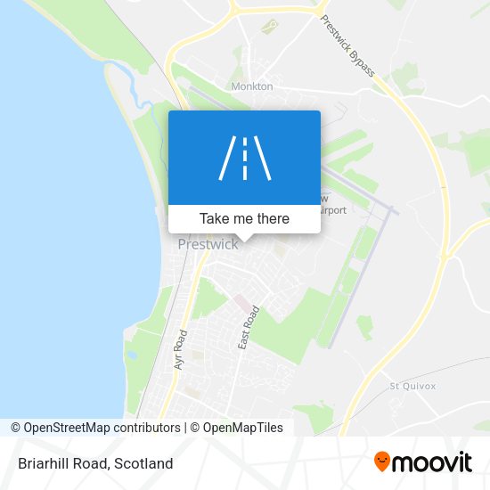 Briarhill Road map
