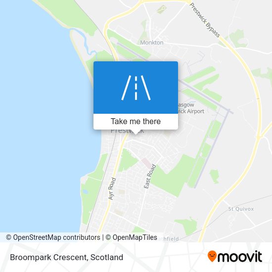 Broompark Crescent map