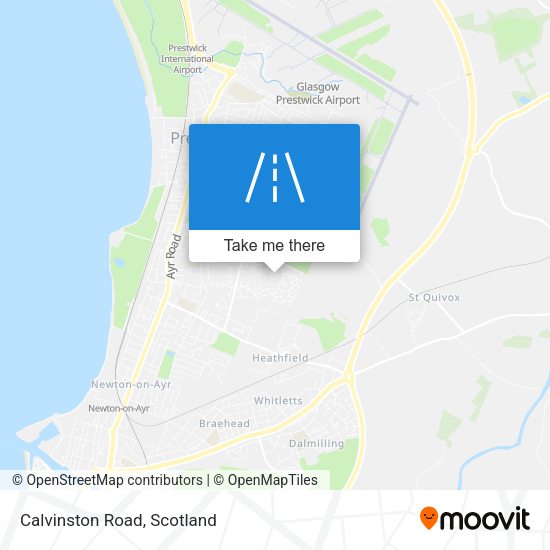 Calvinston Road map