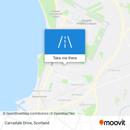 Carradale Drive map