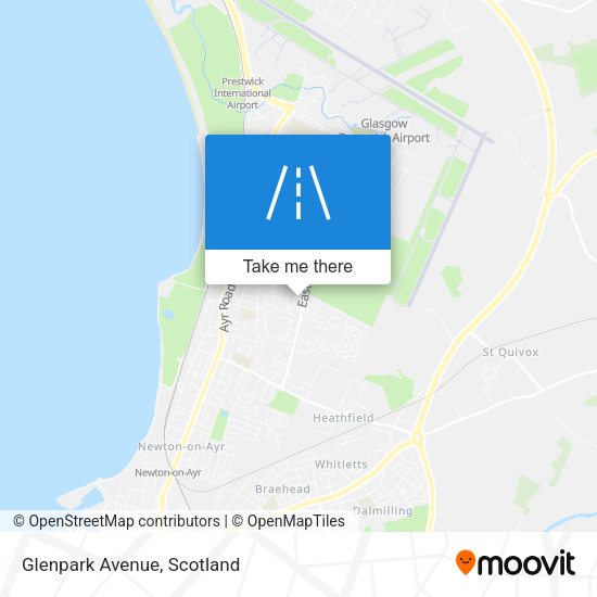 Glenpark Avenue map