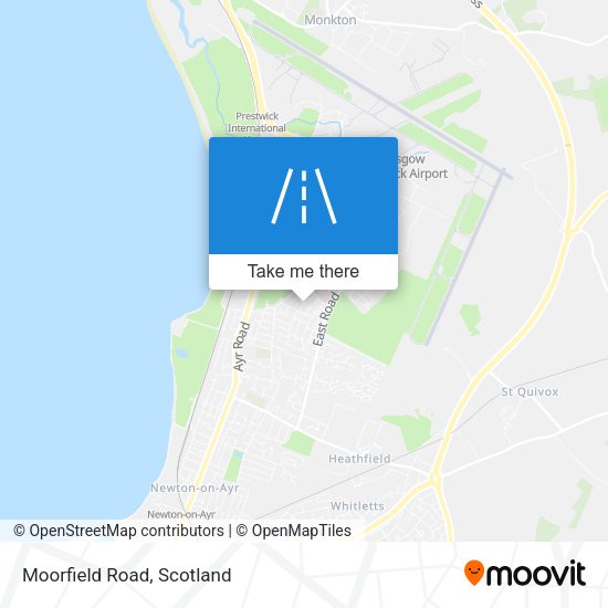 Moorfield Road map