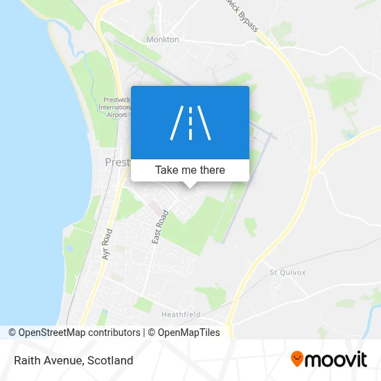 Raith Avenue map