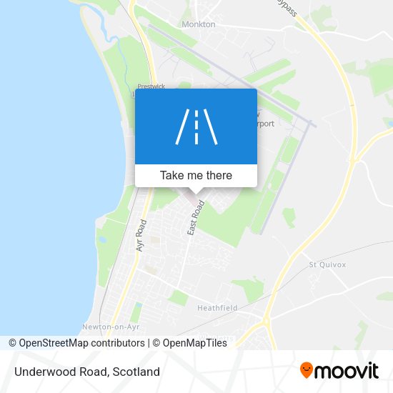 Underwood Road map