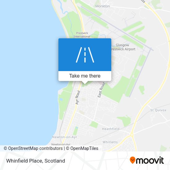 Whinfield Place map