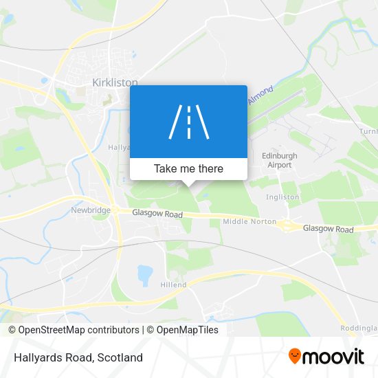 Hallyards Road map