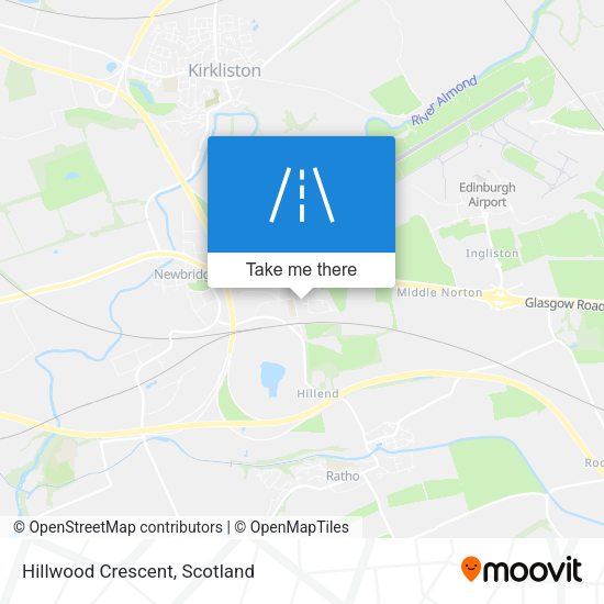 Hillwood Crescent map