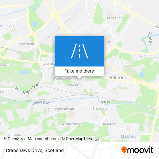 Cranshaws Drive map