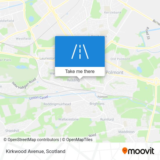 Kirkwood Avenue map