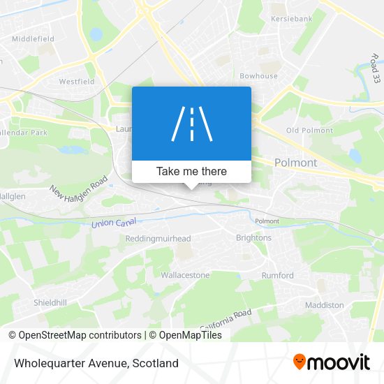 Wholequarter Avenue map