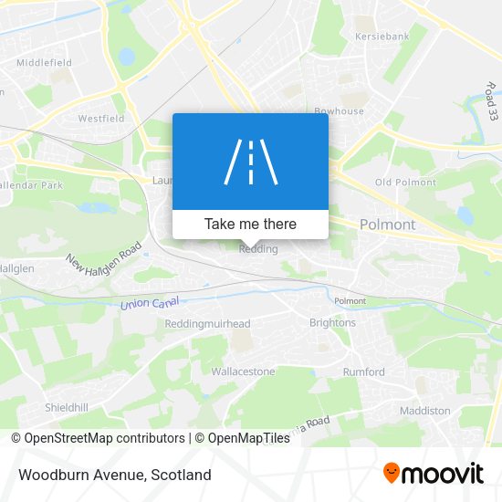 Woodburn Avenue map