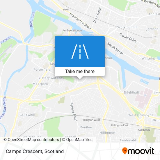 Camps Crescent map