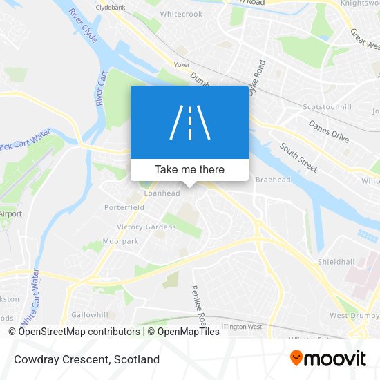 Cowdray Crescent map