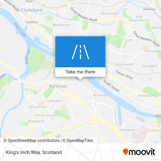 King's Inch Way map