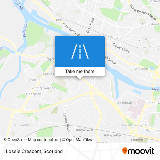 Lossie Crescent map