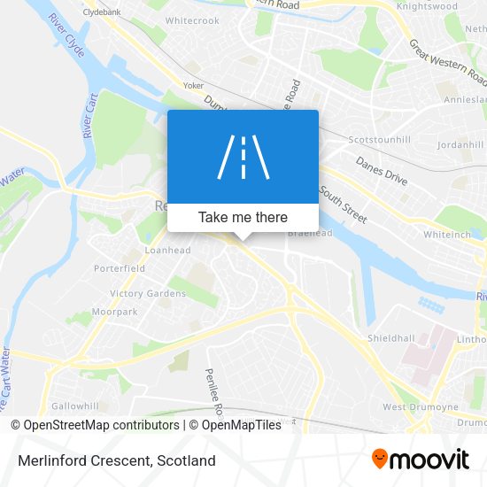 Merlinford Crescent map
