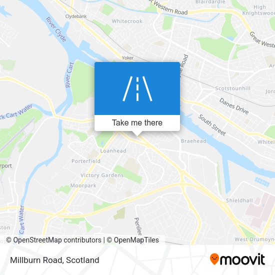 Millburn Road map