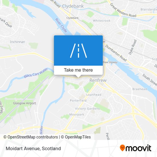 Moidart Avenue map