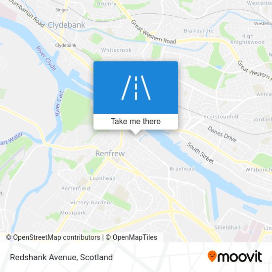 Redshank Avenue map