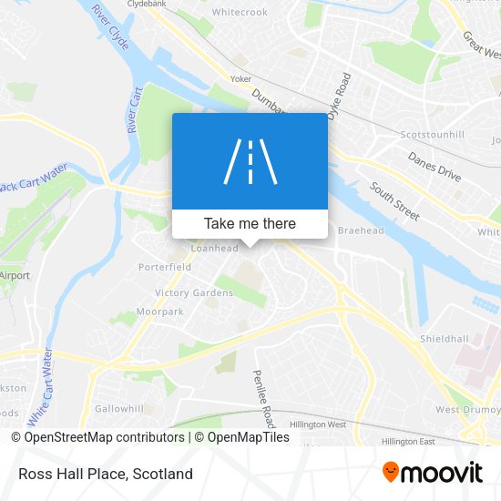 Ross Hall Place map