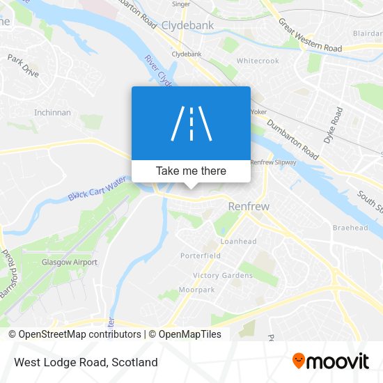 West Lodge Road map
