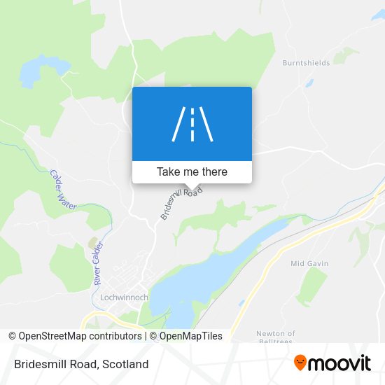 Bridesmill Road map