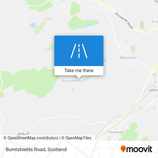 Burntshields Road map