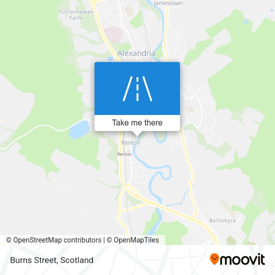 Burns Street map