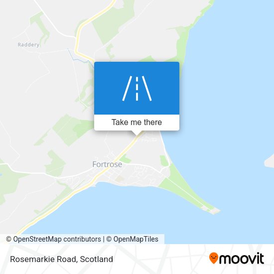 Rosemarkie Road map