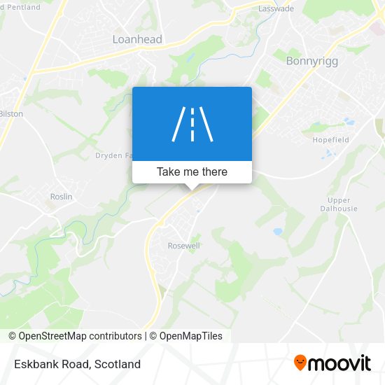Eskbank Road map